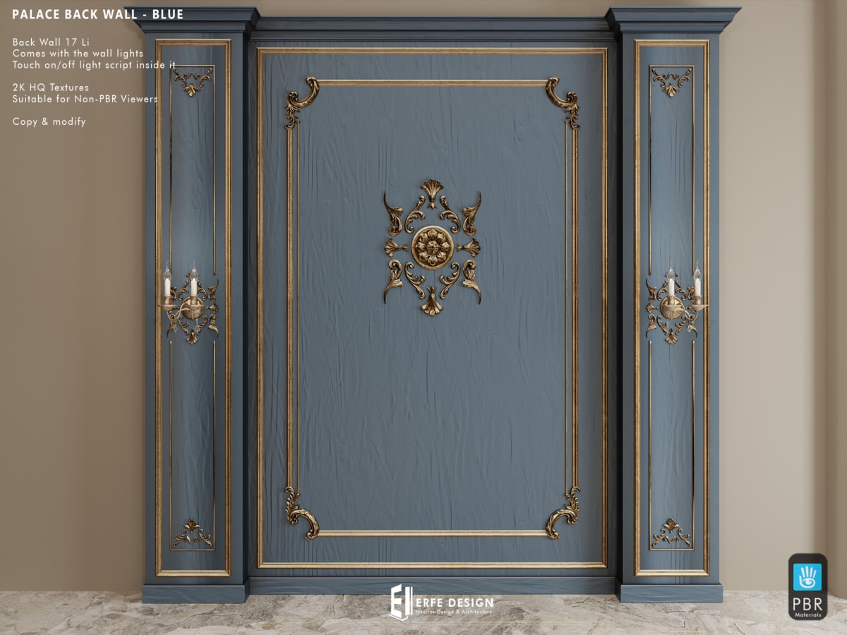 Palace Bedroom Set Adult BLUE 4