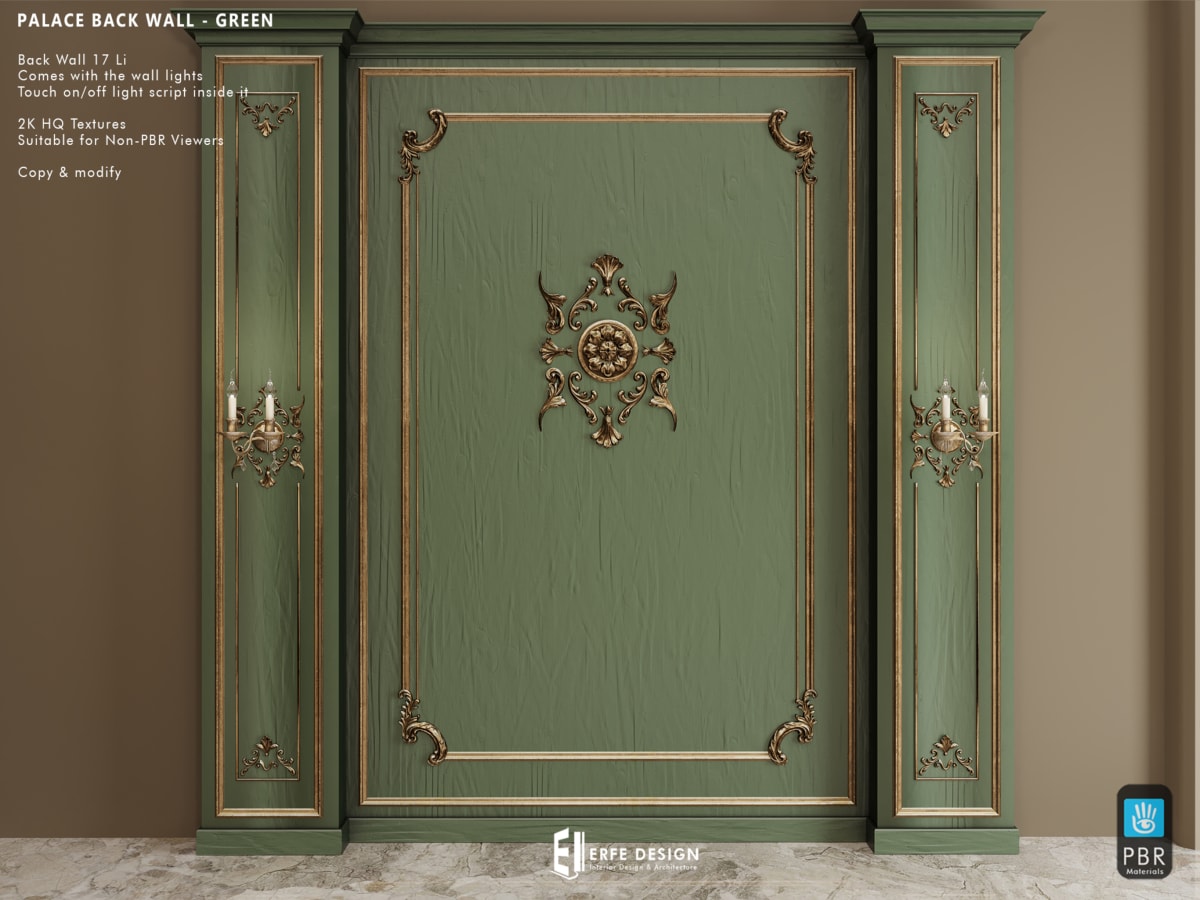 Palace Bedroom Set Adult GREEN 4