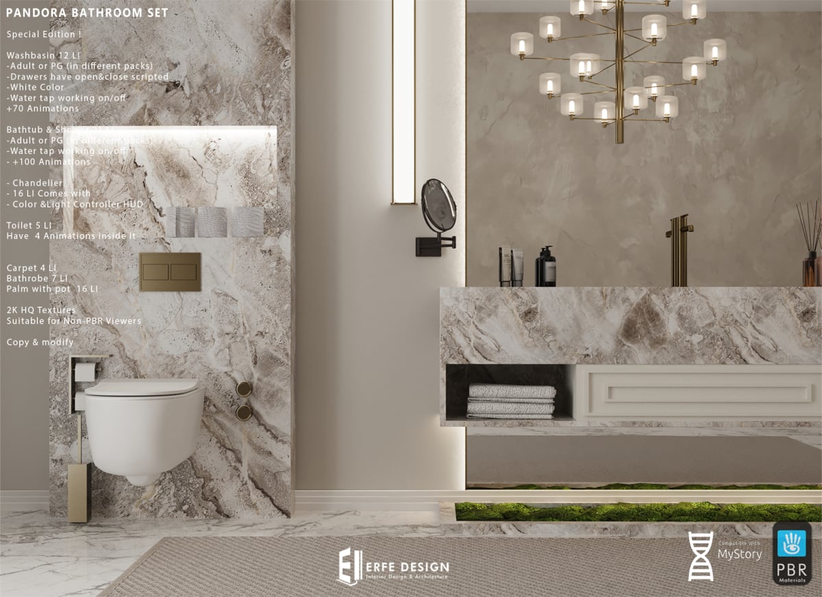 Pandora Bathroom Set PG 3
