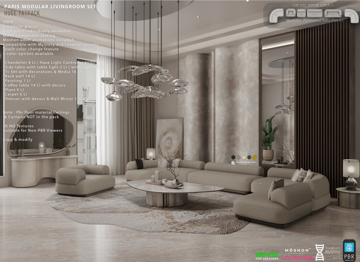 Paris Livingroom Set v2.0 - PG 2