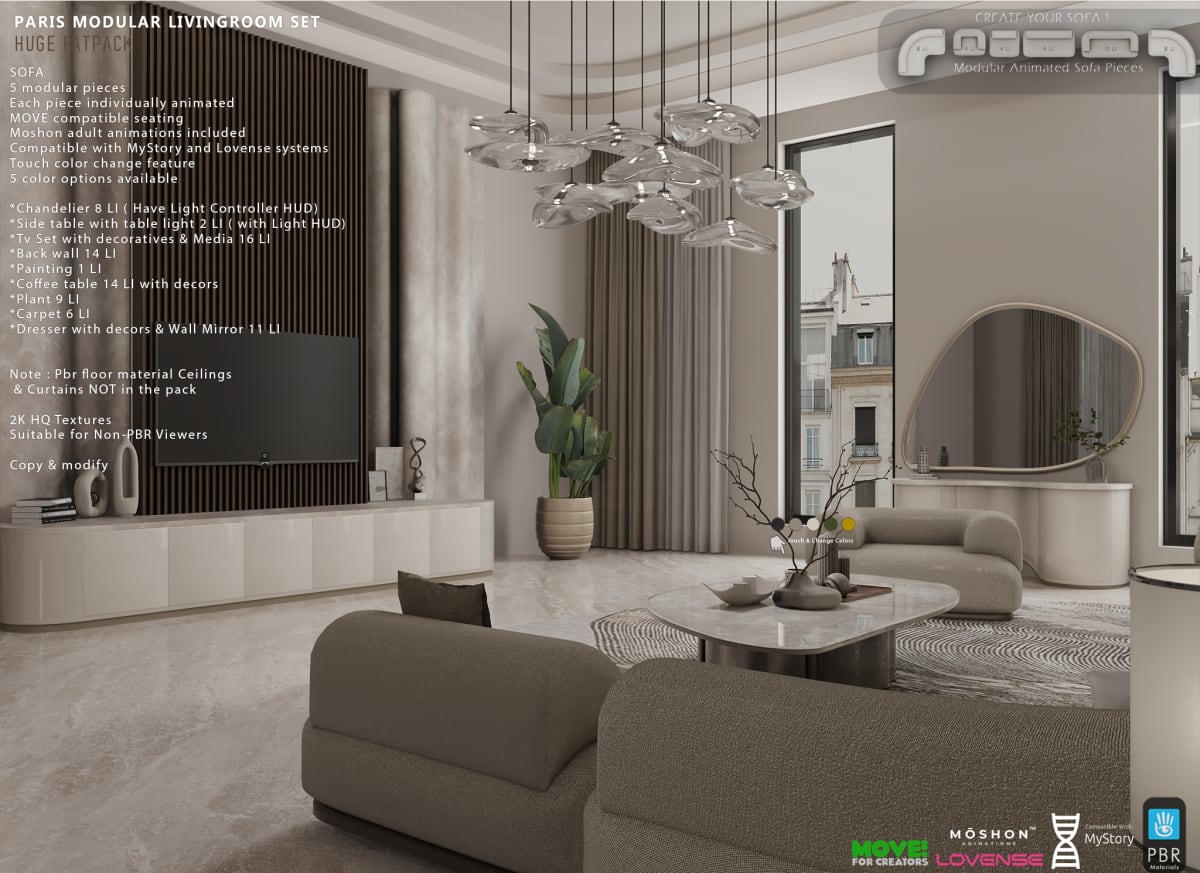Paris Livingroom Set v2.0 - PG 3