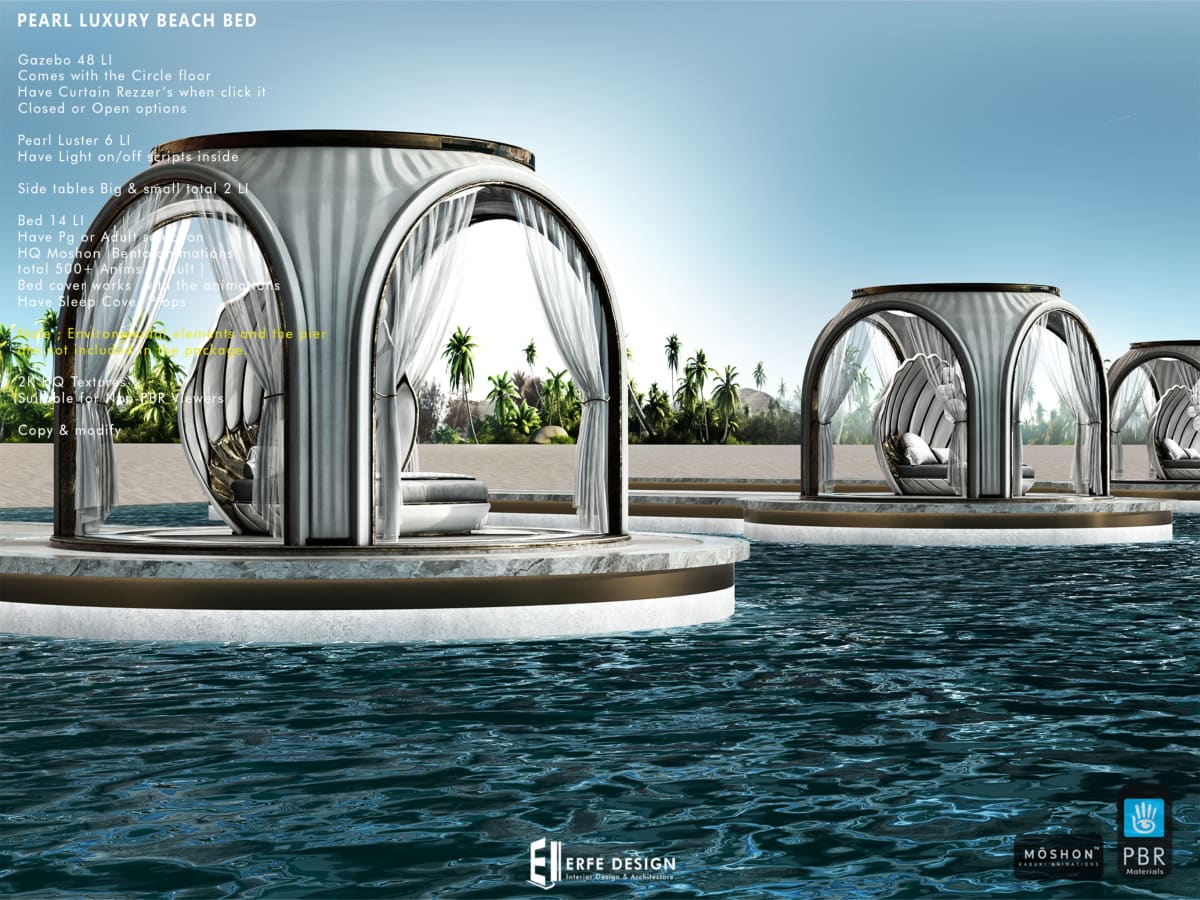 Pearl Luxury Beach Bed PG PACK 4