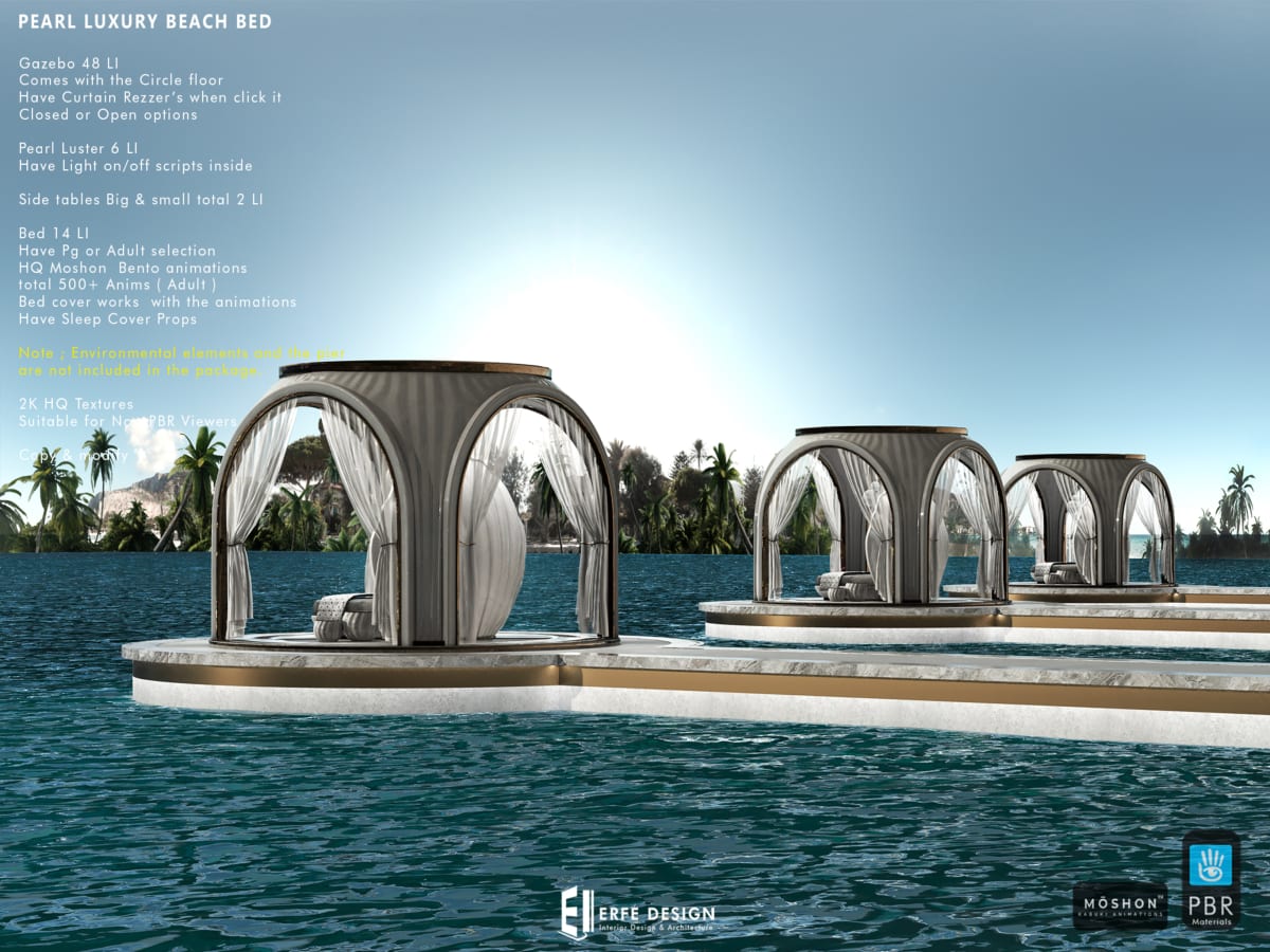 Pearl Luxury Beach Bed PG PACK 3