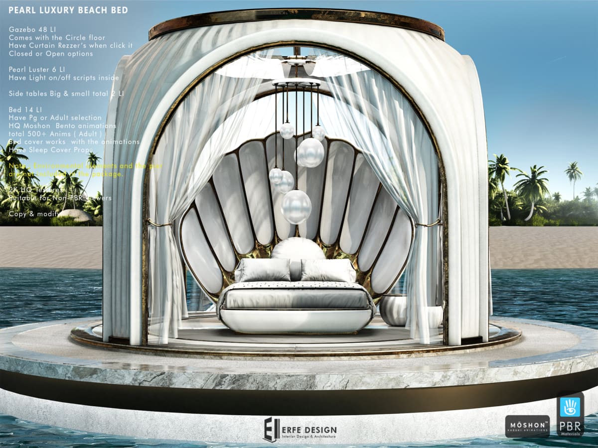 Pearl Luxury Beach Bed PG PACK