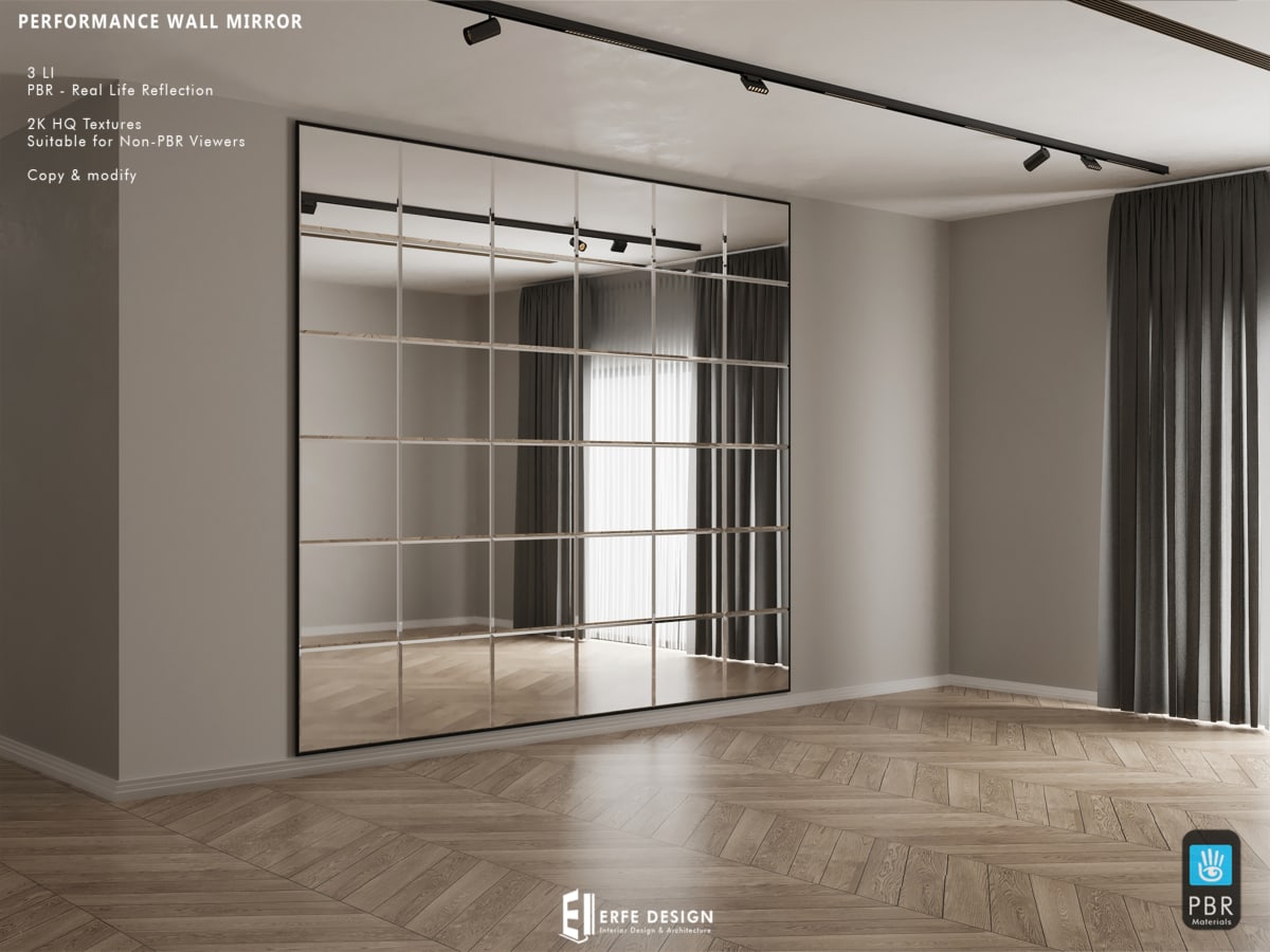 Performance Wall Mirror 3 LI PBR