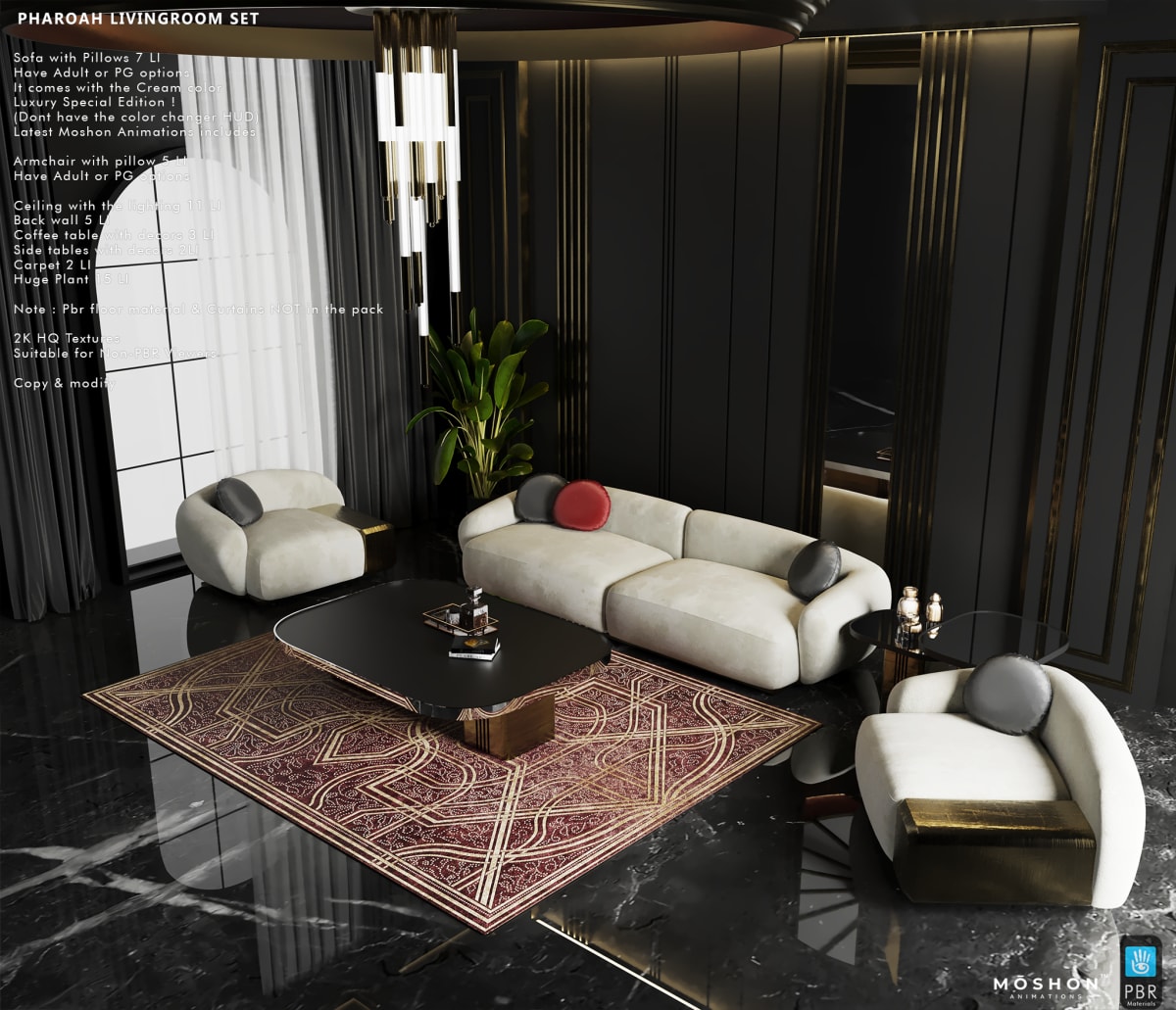 Pharoah Livingroom Set v2.0 ADULT 2