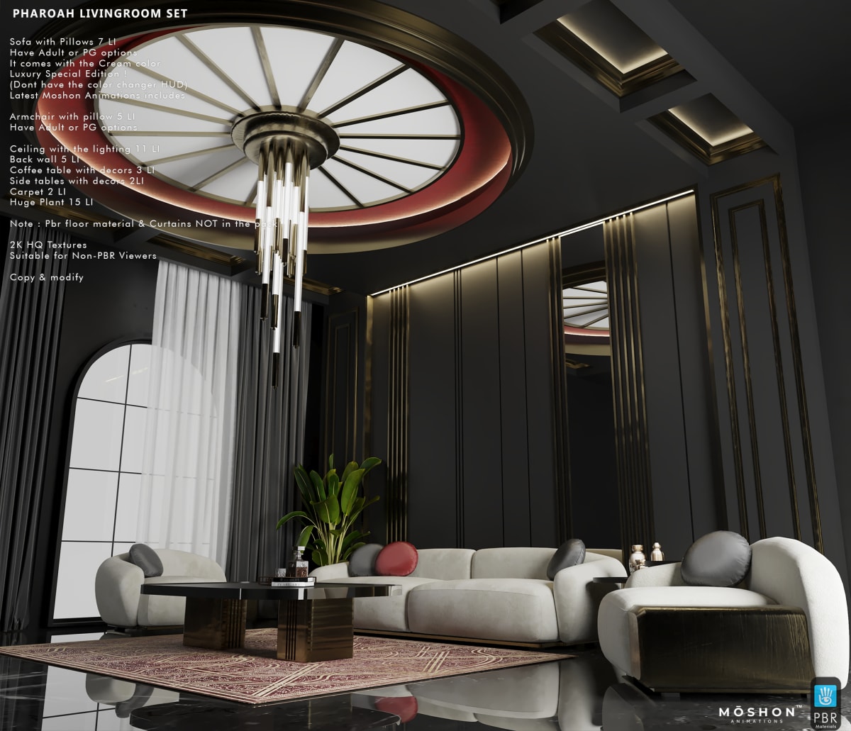 Pharoah Livingroom Set v2.0 ADULT 3