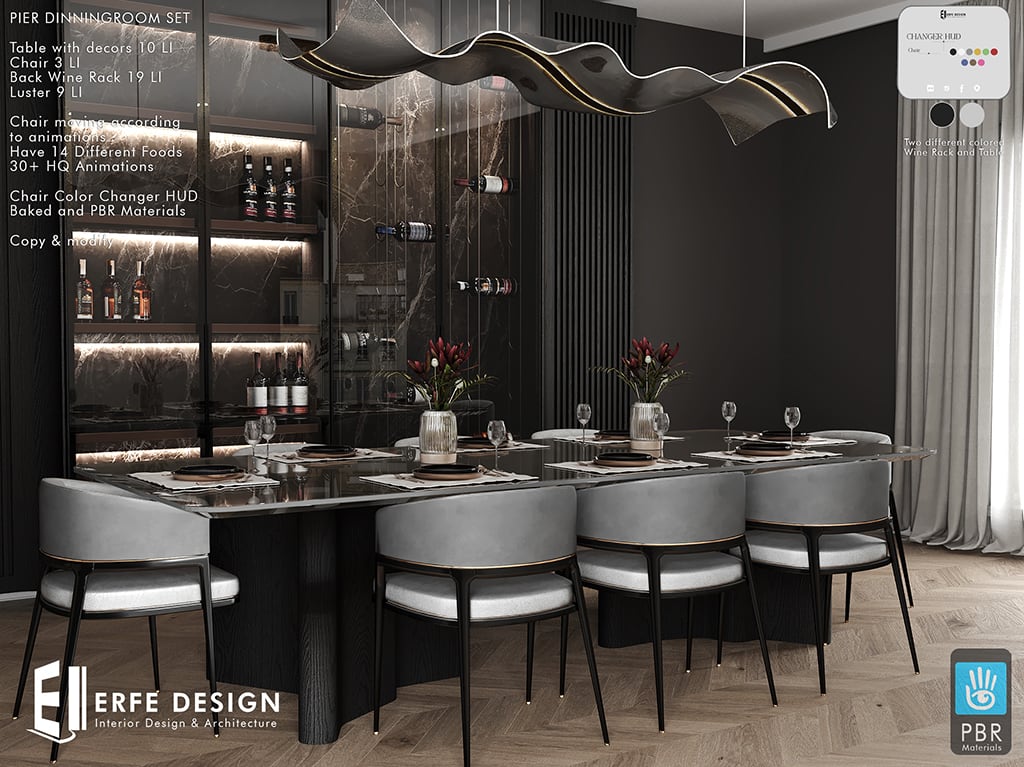 Pier Diningroom Set Black 2