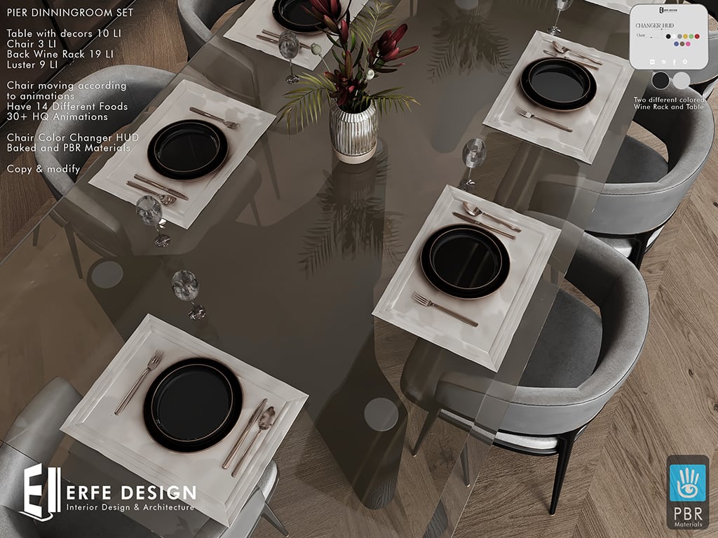 Pier Diningroom Set Black 3