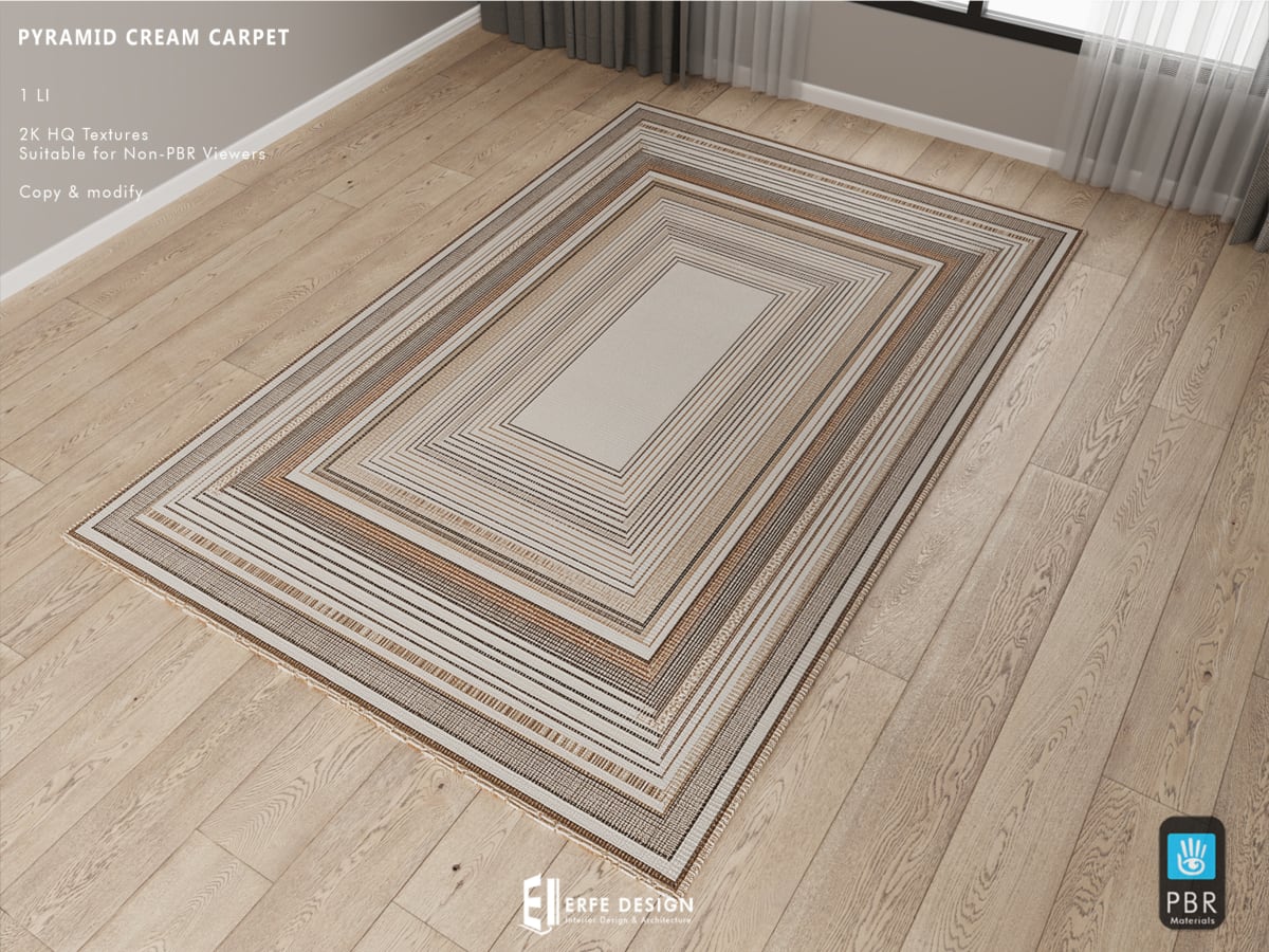 Pyramid Cream Carpet 1 LI