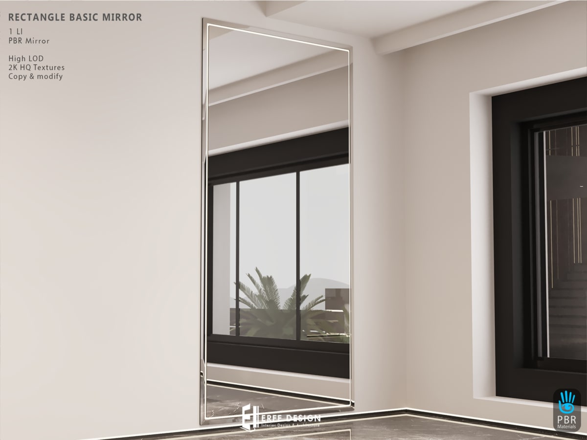 Rectangle Basic Mirror 1 LI