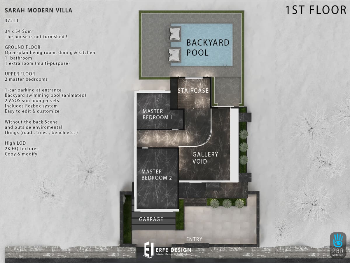 Sarah Modern Villa 372 LI 34x56 8