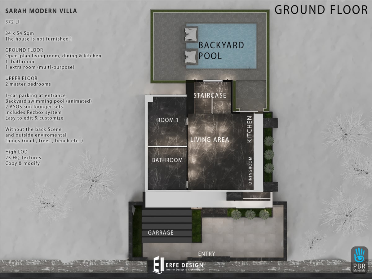 Sarah Modern Villa 372 LI 34x56 9