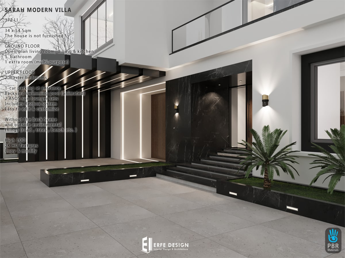 Sarah Modern Villa 372 LI 34x56 4
