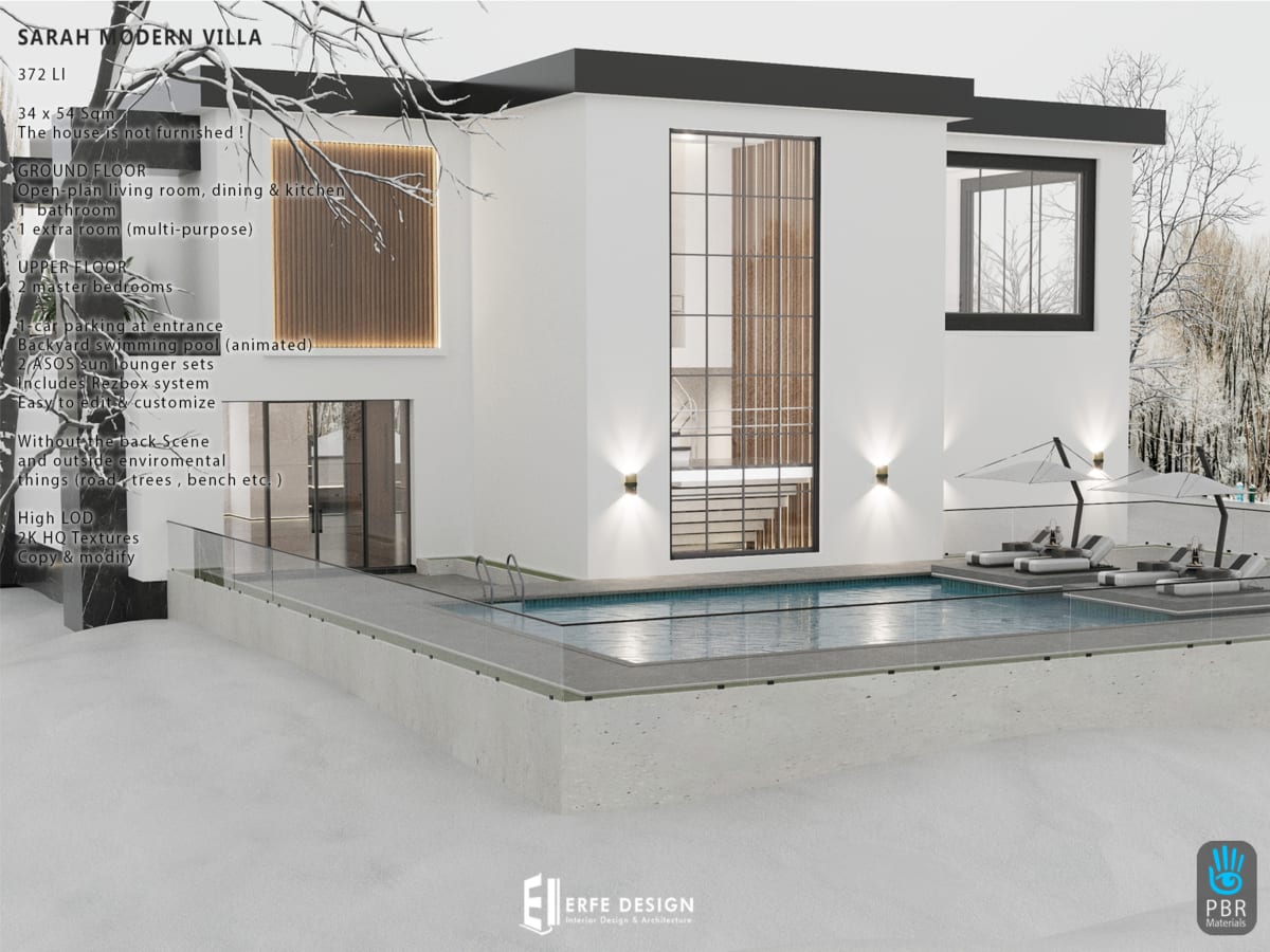 Sarah Modern Villa 372 LI 34x56 3