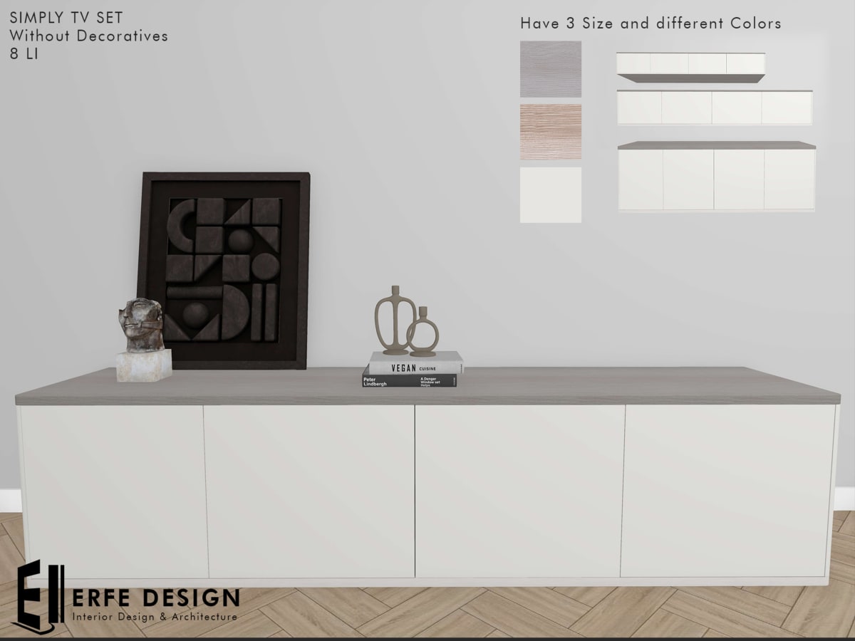 Simply Tv Console 3 Sized 3 Colors - 2