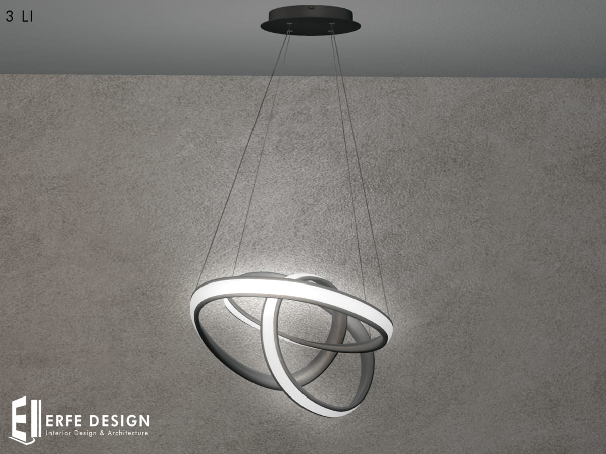 Splines floor light Silver 3 LI 3
