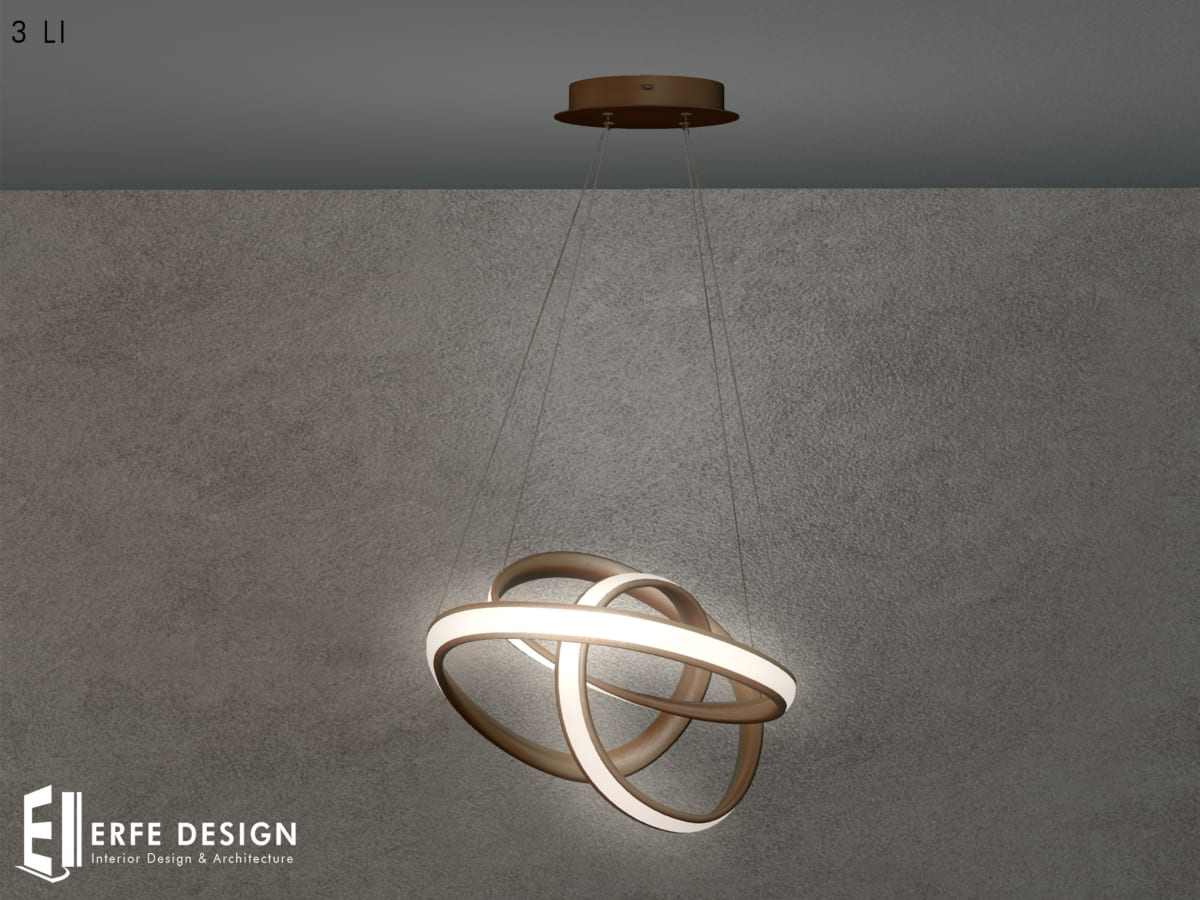 Splines floor light Gold 3 LI 3