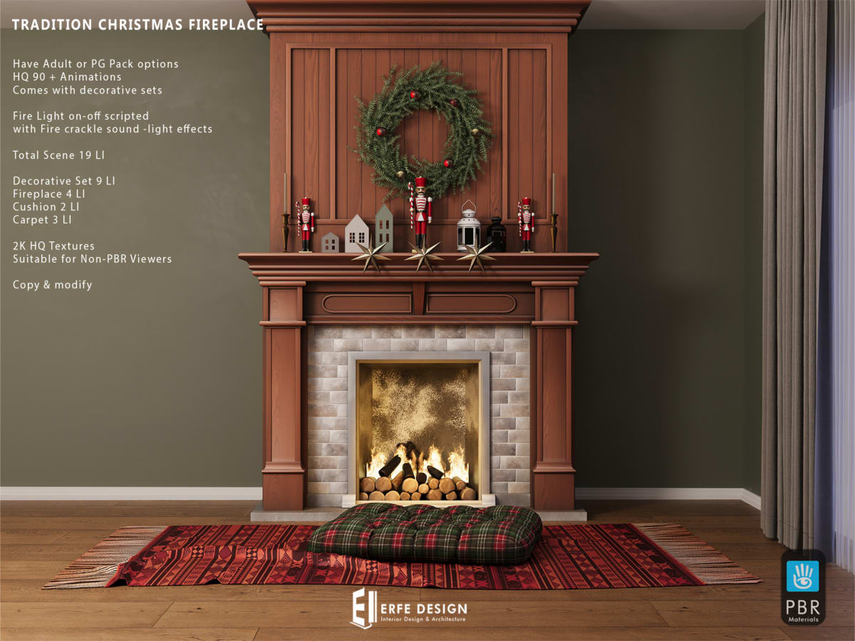 Tradition Christmas Fireplace PG  v 2
