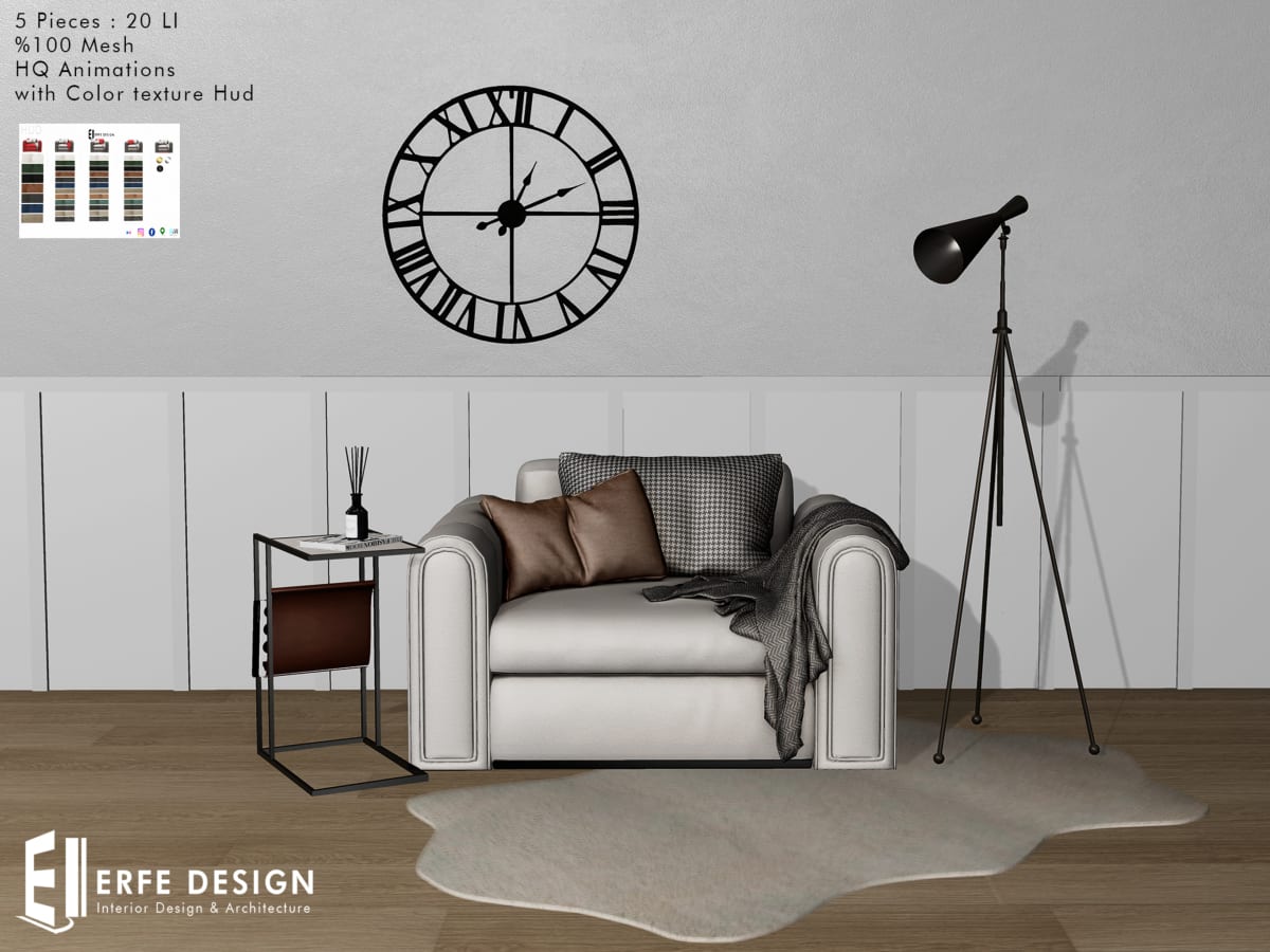 Viera Armchair Set 5 pcs 20 LI 2
