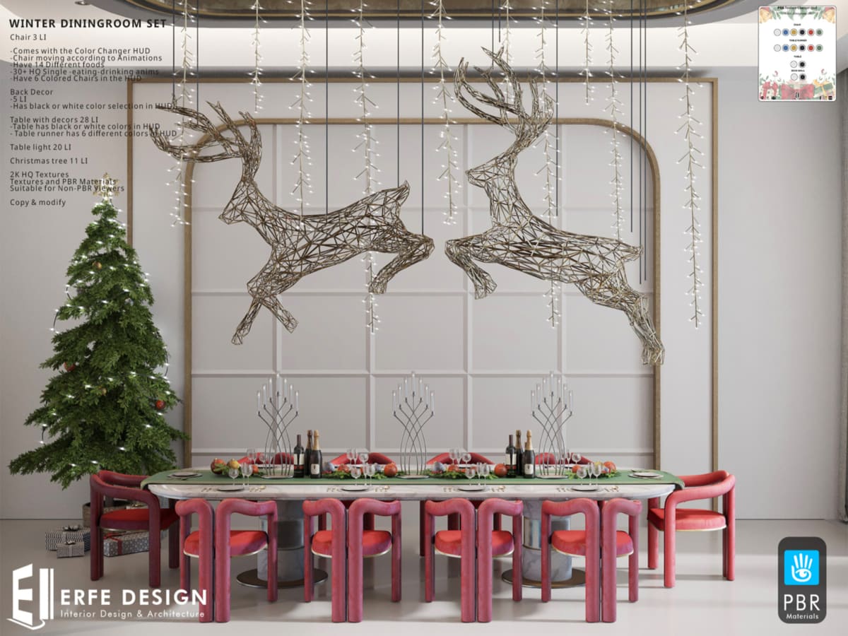 Winter Diningroom Set PBR