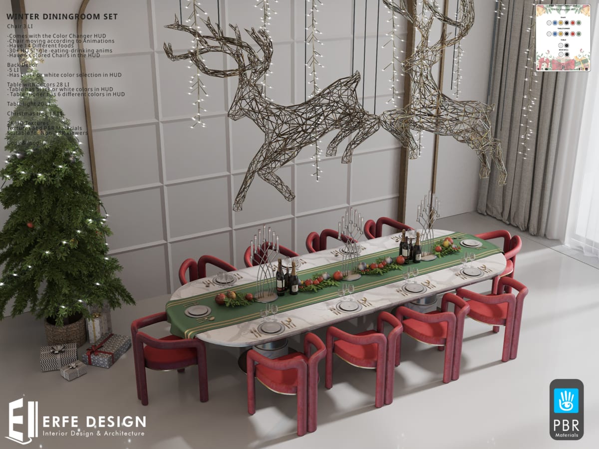Winter Diningroom Set  PBR 3