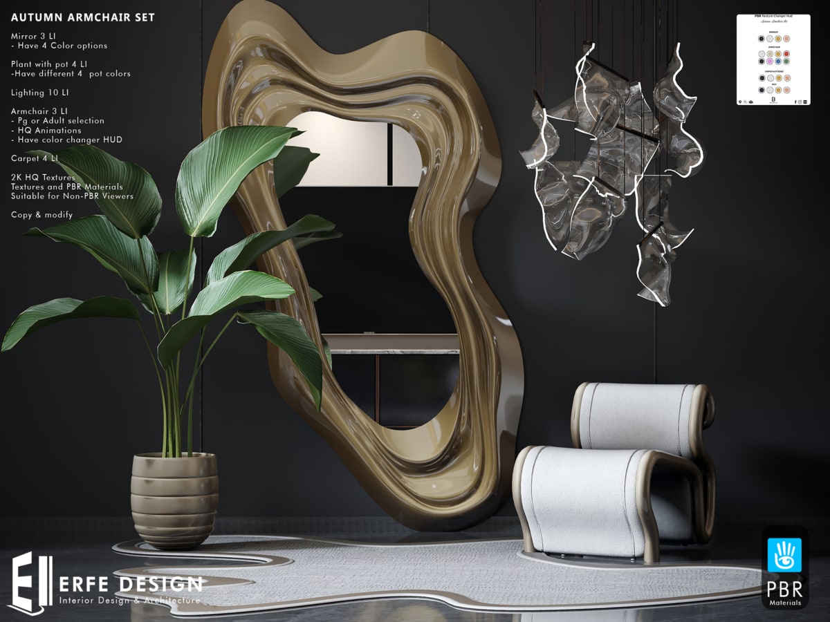 Autumn Armchair Set PG PBR