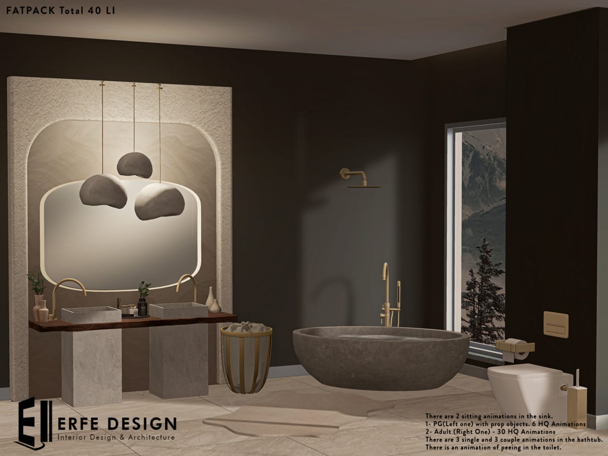 Ballystone Bathroom Set Huge Pack 40 LI