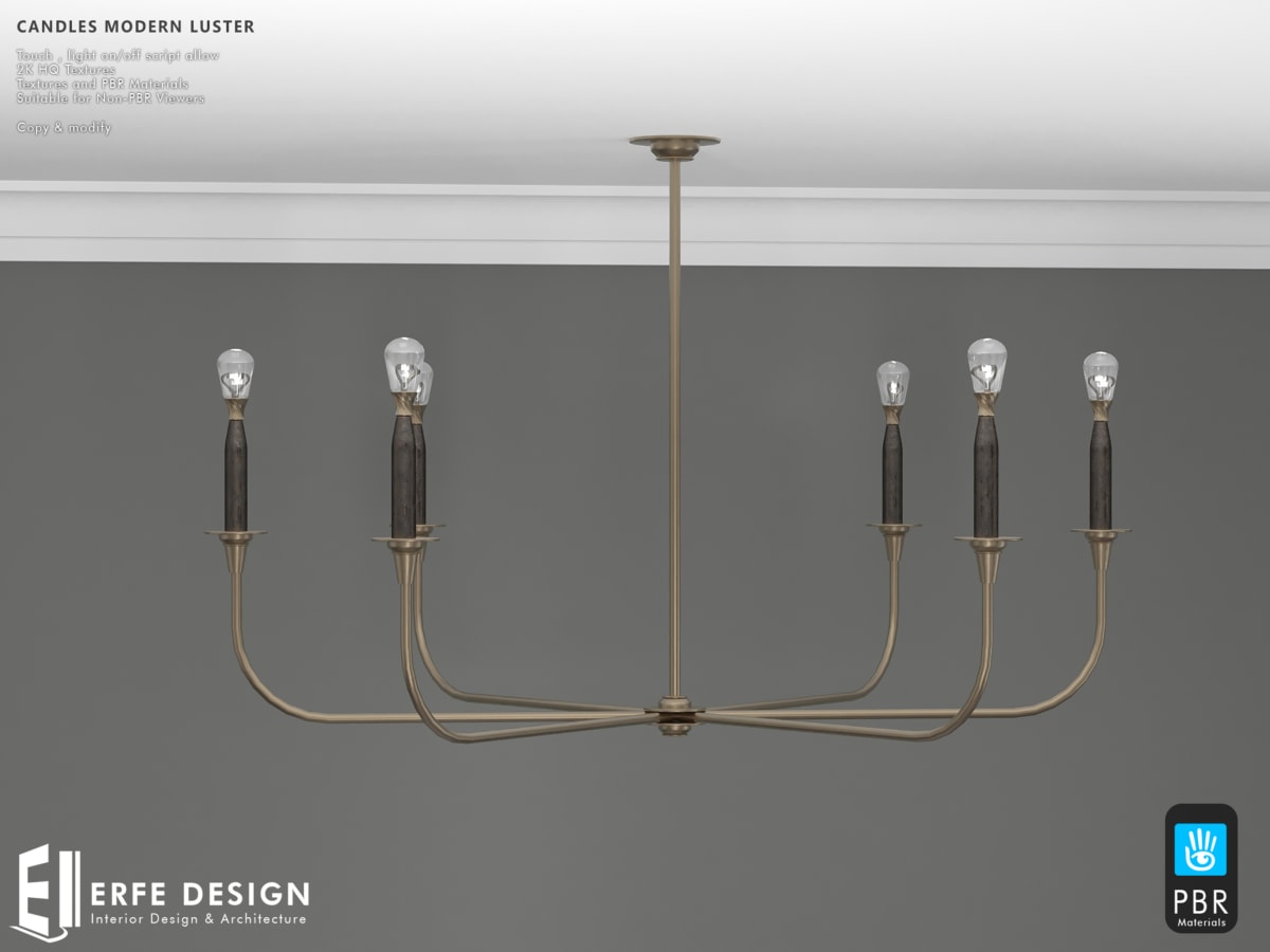 Candles Modern Luster 9 LI on/off