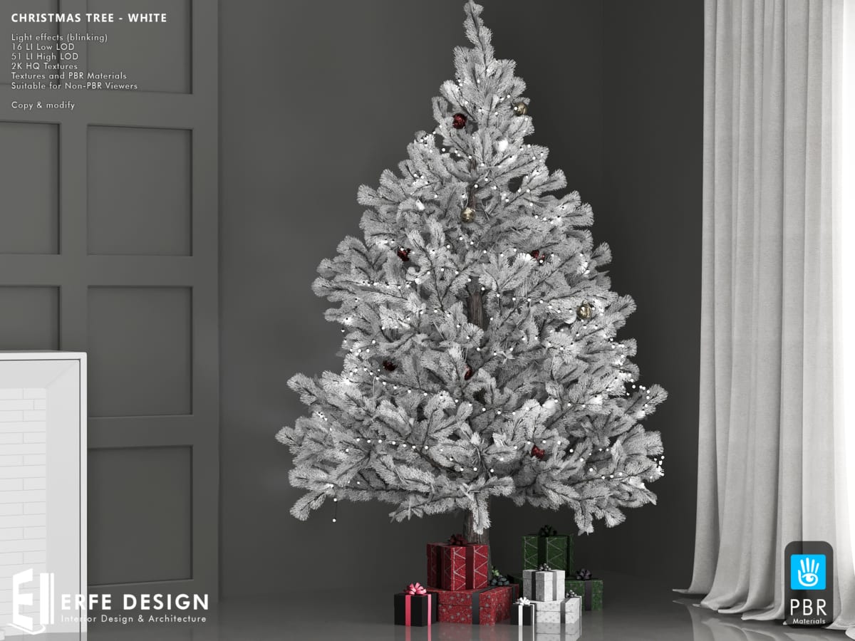 Christmas tree White 16 LI PBR