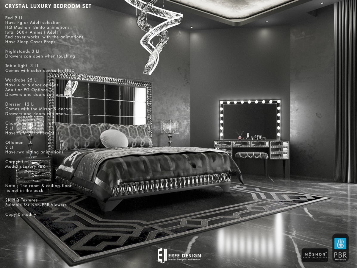 Crystal Luxury Bedroom Set PG 3