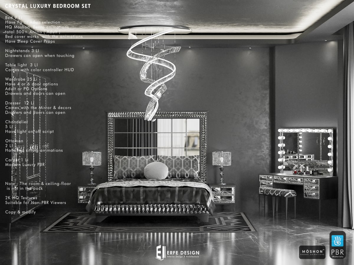 Crystal Luxury Bedroom Set PG