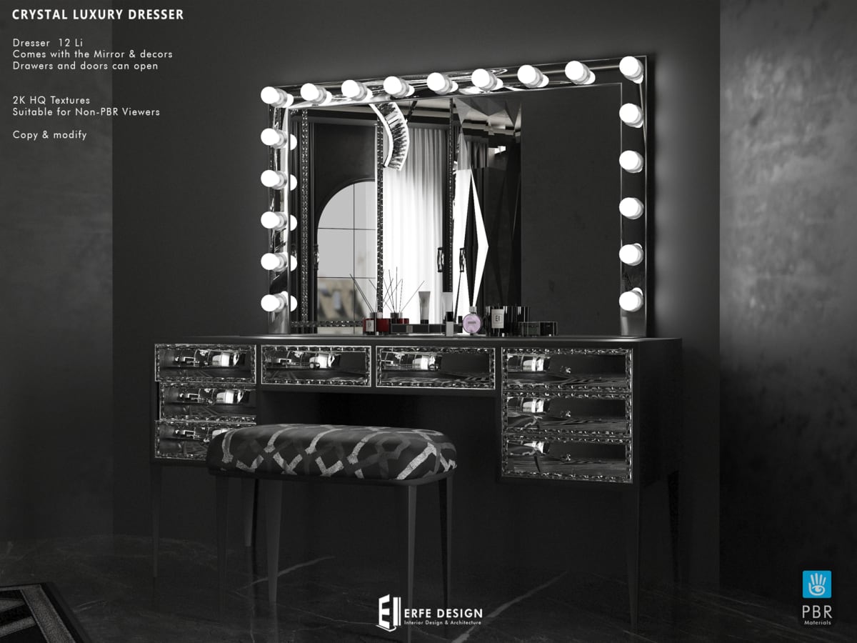 Crystal Luxury Bedroom Set PG 6