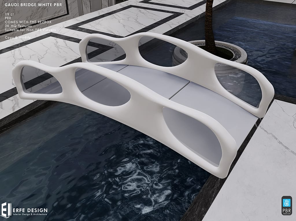 Gaudi Bridge PBR White Smooth 19 LI