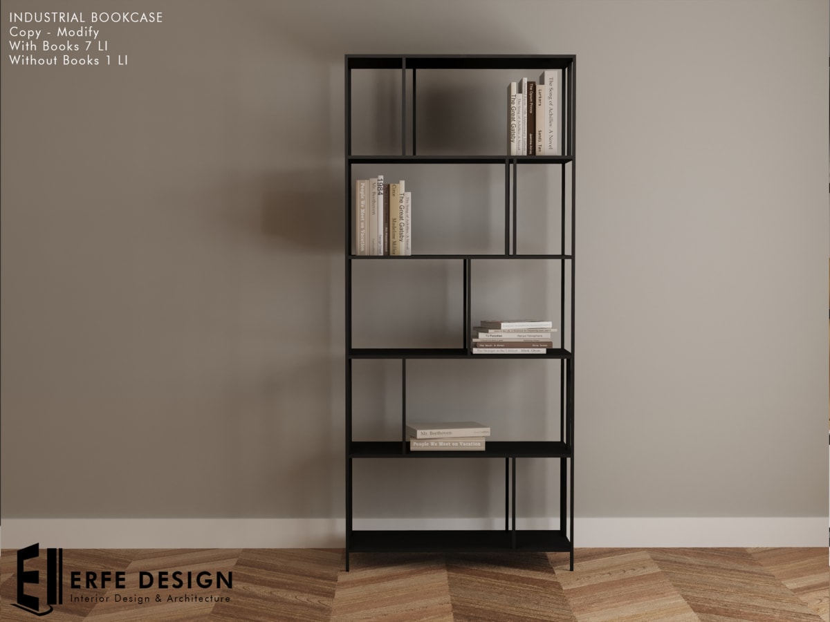 Industrial Bookcase 7 LI