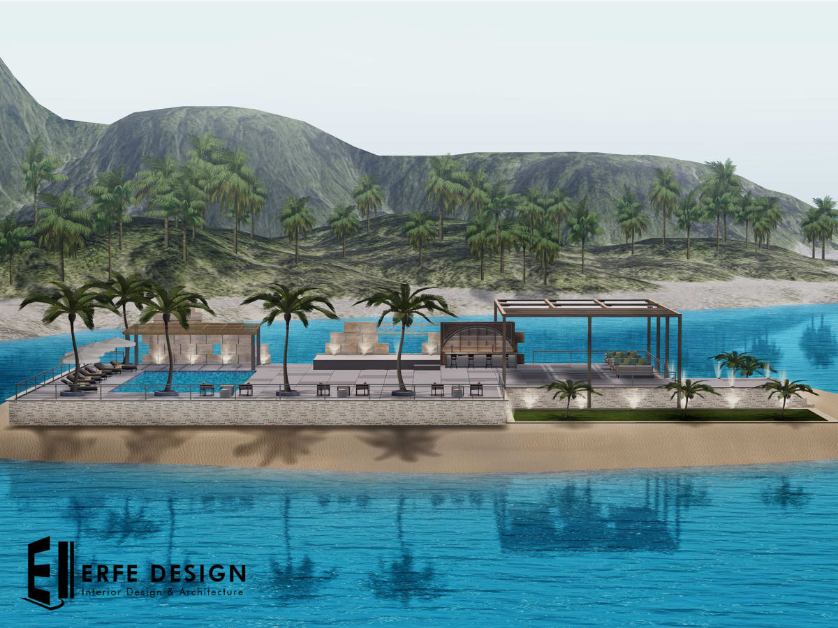 -Margarita Beach club v2 439 LI 70x35 sqm, V.2 Erfe design 2
