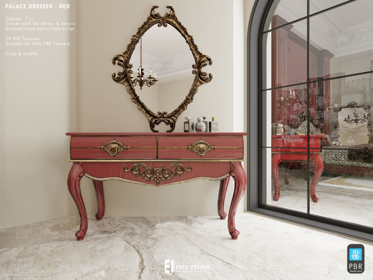 Palace Bedroom Set Adult RED 6
