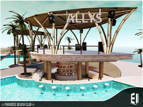 Paradise Beach Club 790 LI (300 LI without pools)