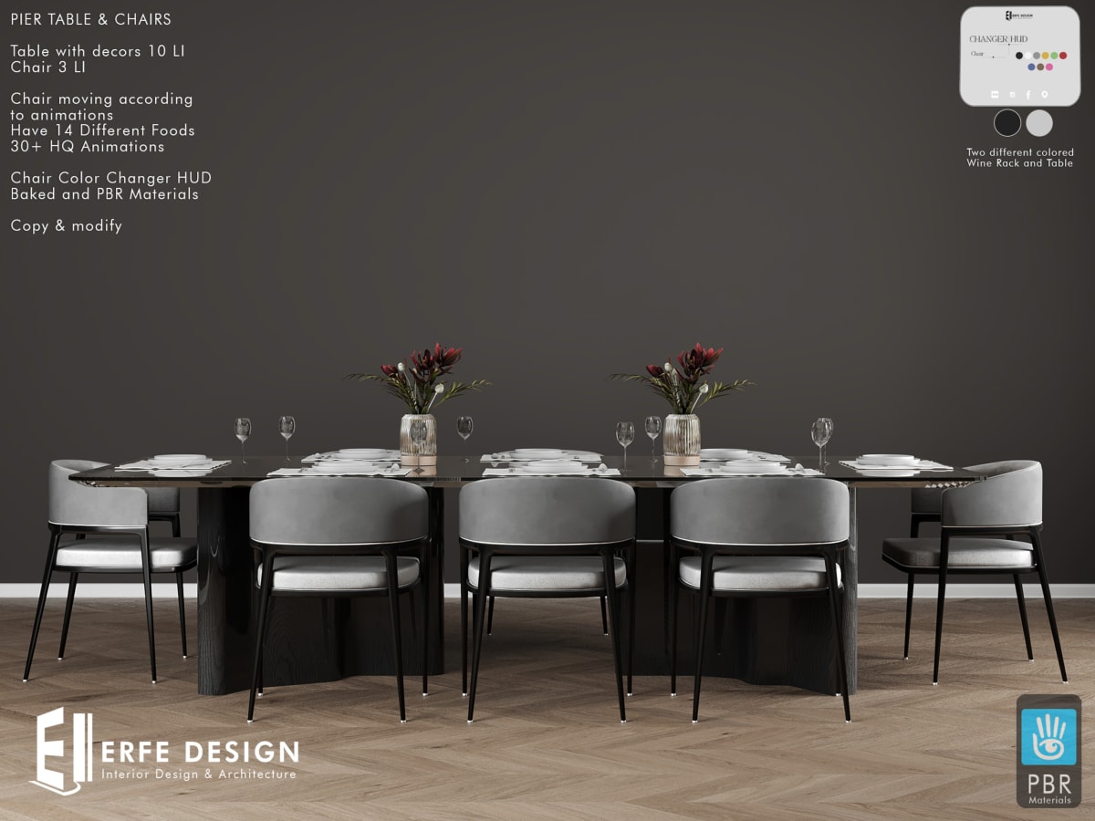 Pier Diningroom Set Black 4