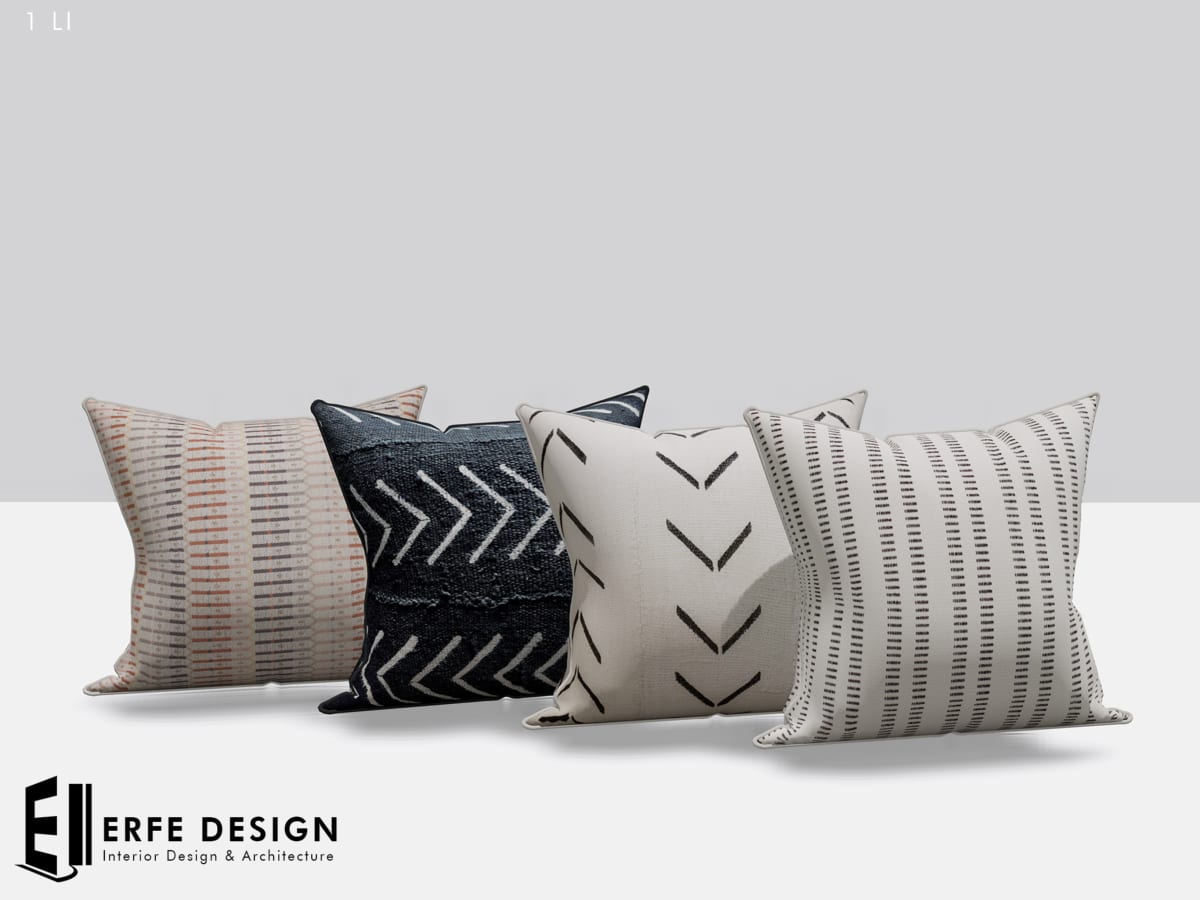Riva Cushion Set 4 Different Colors 1 LI