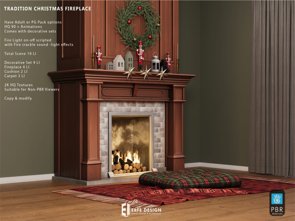 Tradition Christmas Fireplace PG v