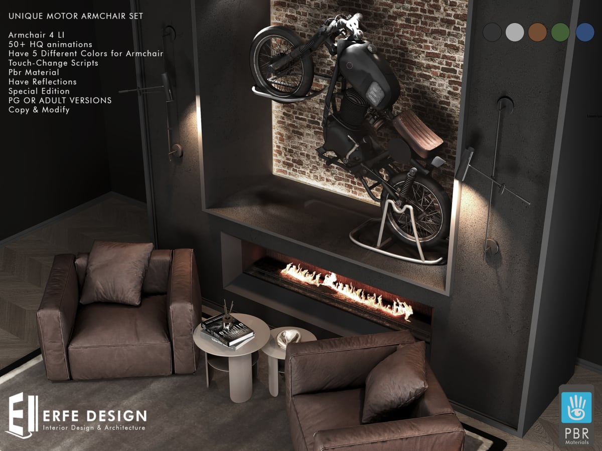 Unique Motor Armchair Set PG PBR 2
