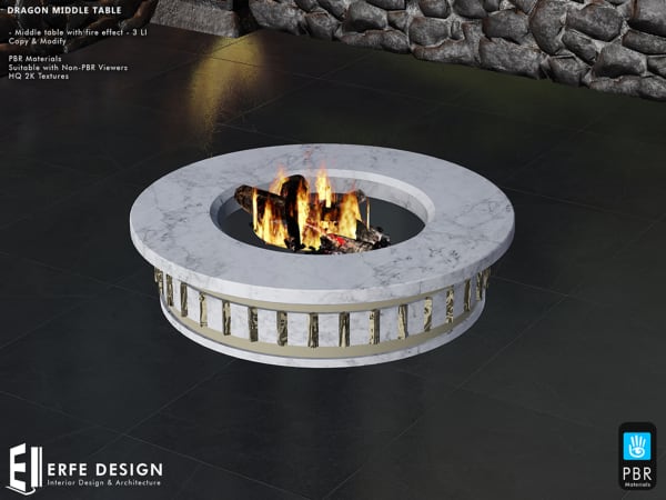 Dragon Middle table  2 Colors PBR [Erfe Design] PACK