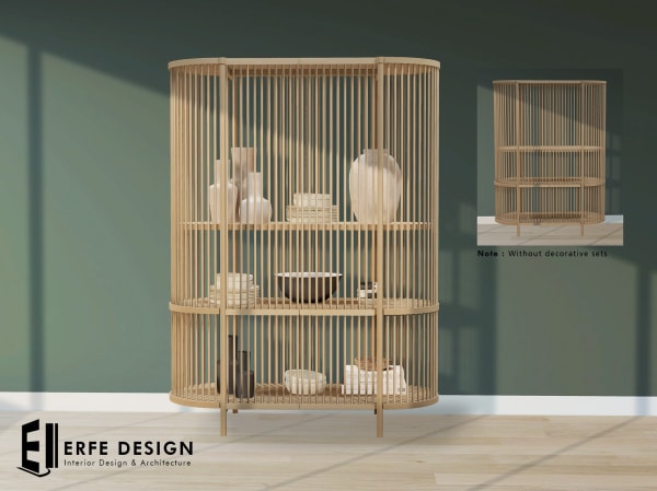 -Nala Bookcase 5 LI without decoratives [Erfe Design]*