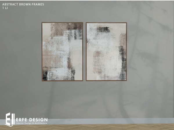 Abstract Brown Frames 4COLORS [Erfe Design] *