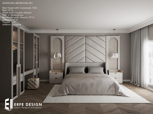 Angelina Bedroom Set PG v.1.3  54 LI  [Erfe Design] *