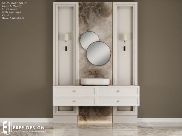 Aroa Washbasin 27 LI [Erfe Design] *