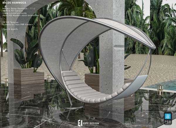 Balos Swing Hammock 11 LI Adult&amp;PG  [Erfe Design]*