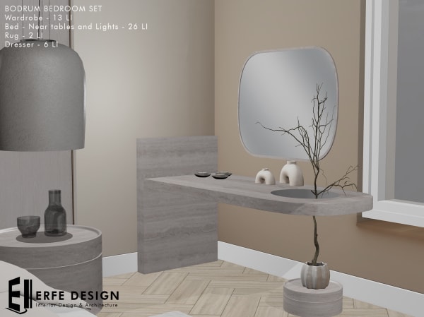 Bodrum Bedroom Set  Fatpack 40 LI [Erfe Design] PACK