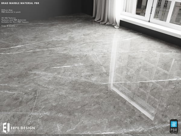 Brad Marble  Floor Material PBR - Erfe Design*